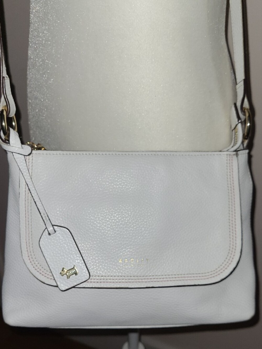 Radley London White Soft Grain Leather Crossbody Bag